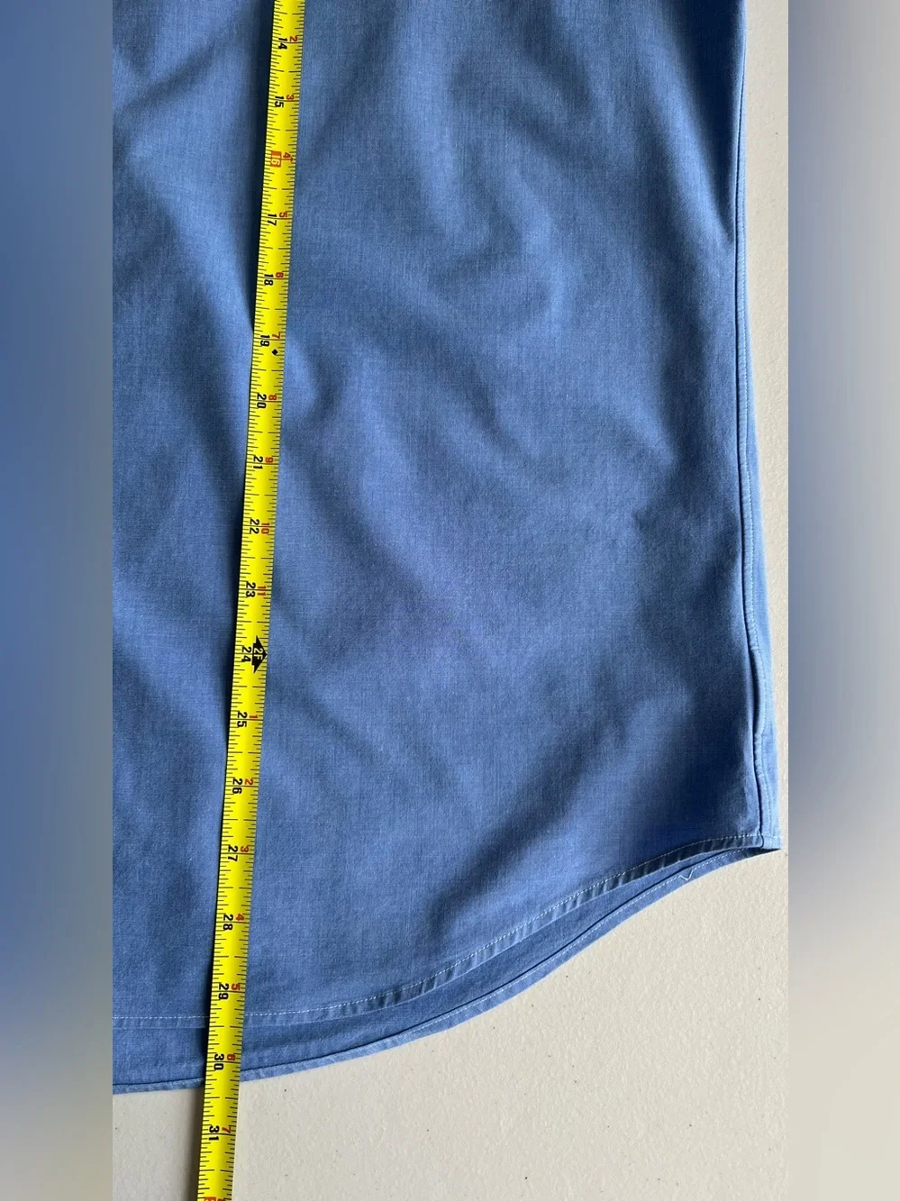 Polo Ralph Lauren Classic Fit Poplin Sport Shirt Blue End on End L